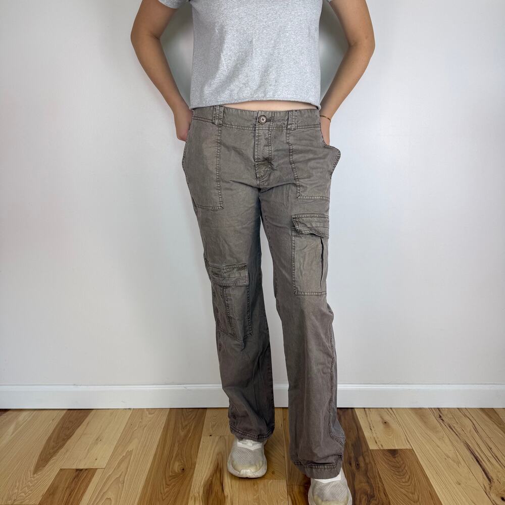 Free People The Thing Is Low Rise Utility Pants in taupe